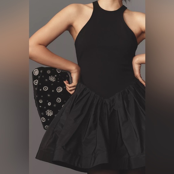 NWT! Anthropologie Maeve Halter Fit & Flare Mini Dress - Medium 🧵 - Picture 4 of 5